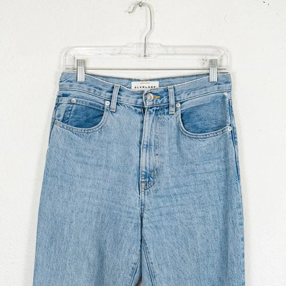 SLVRLAKE London High Rise Straight leg jeans old habits die hard 26